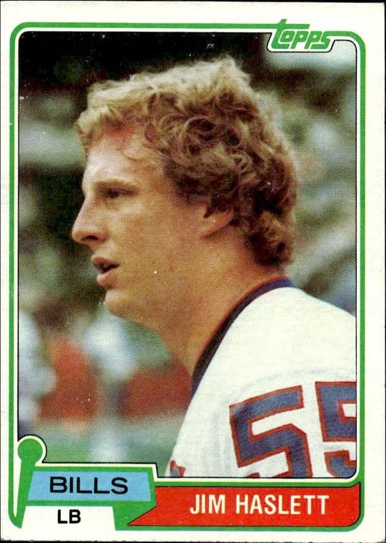 1981 Topps Jim Haslett #173 football trading card front