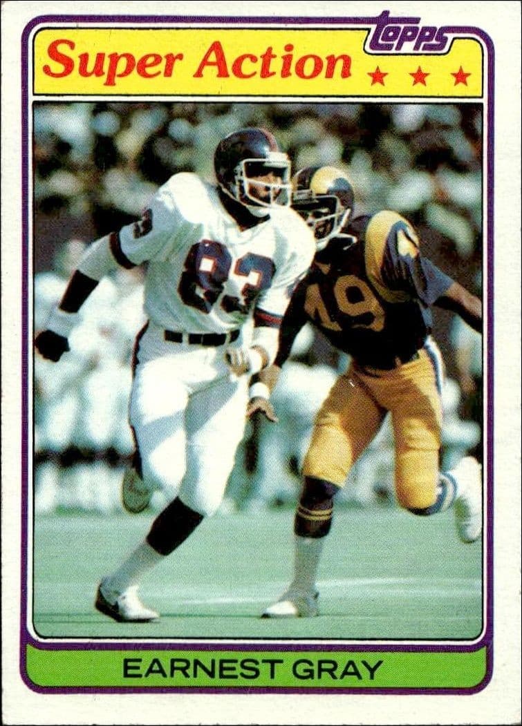 1981 Topps Earnest Gray #171 football trading card front