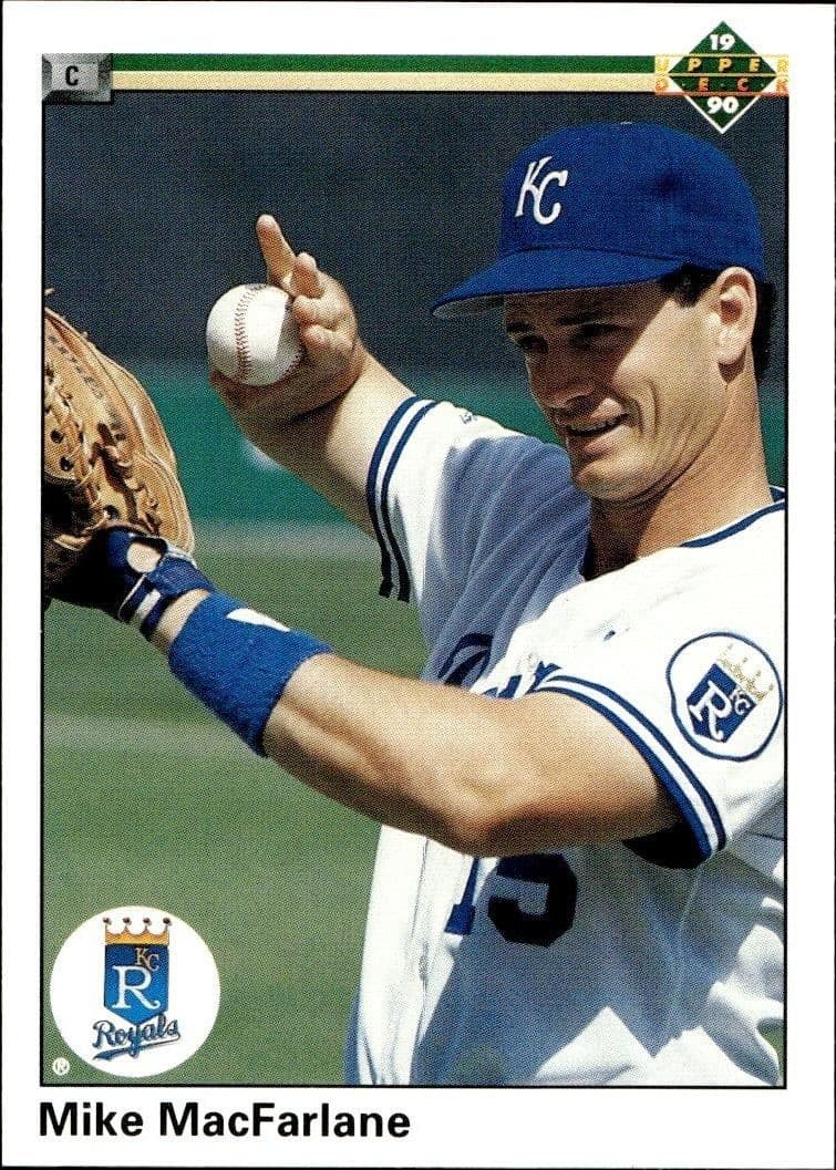 1990 Upper-Deck Low Number Mike Macfarlane #307 trading card