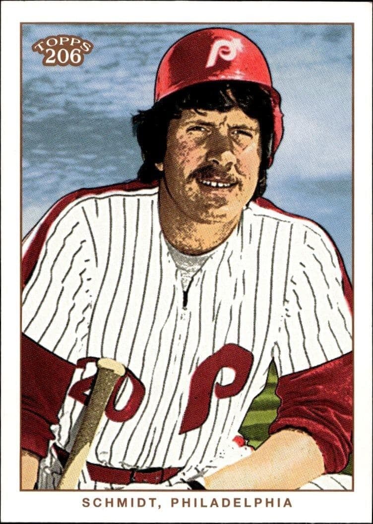 2002 Topps T206 Mike Schmidt #168 trading card
