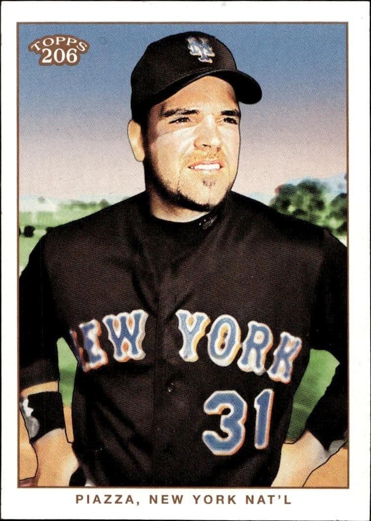 2002 Topps 206 Mike Piazza #248 baseball trading card front