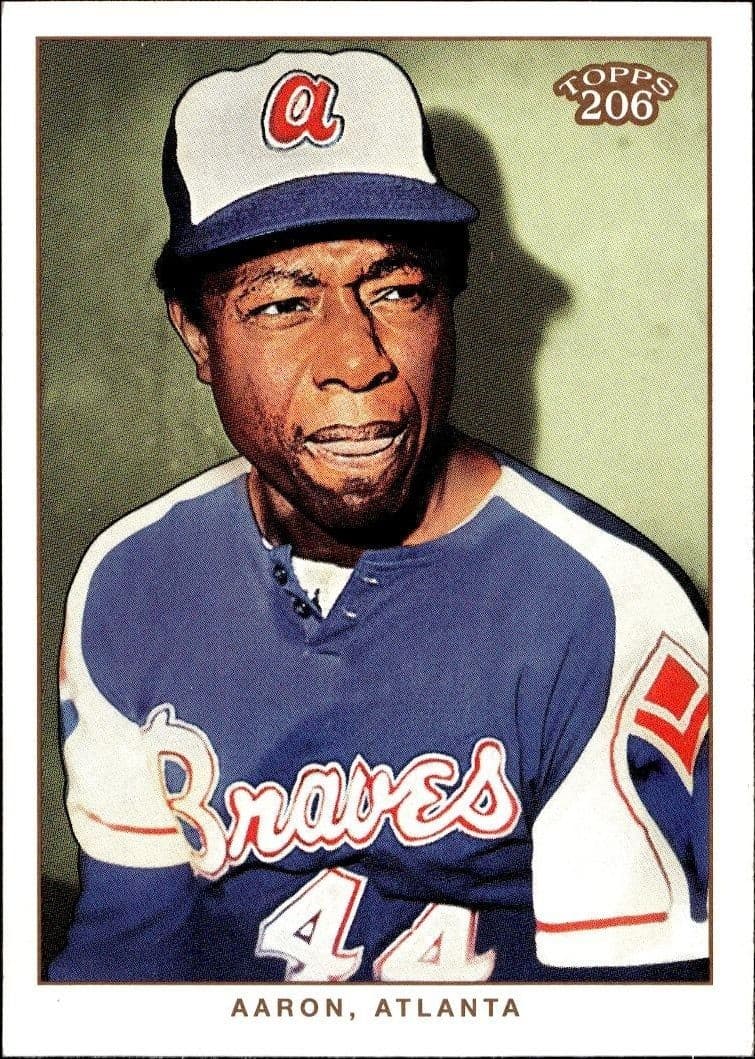 2002 Topps 206 Hank Aaron #287 baseball trading card front