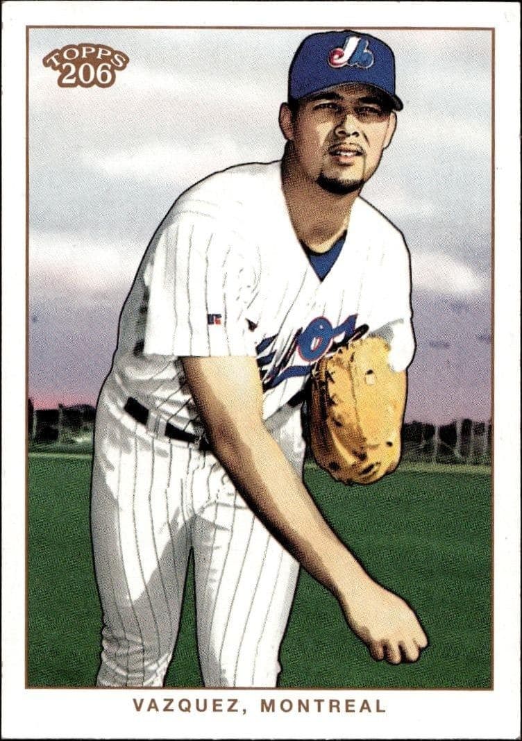 2002 Topps 206 Javier Vazquez #181 baseball trading card front