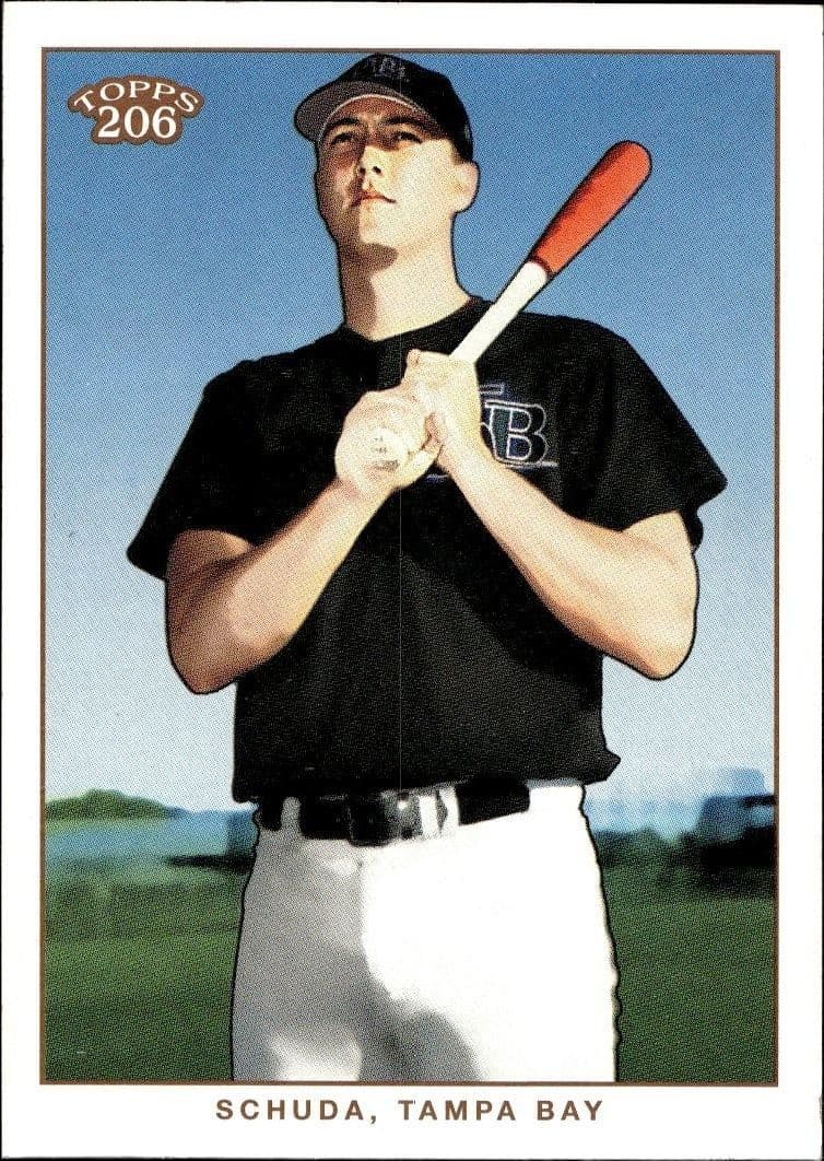 2002 Topps 206 Justin Schuda #283 baseball trading card front