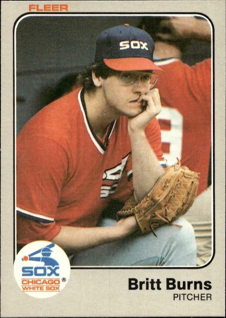 1983 Fleer Britt Burns #232 baseball trading card front