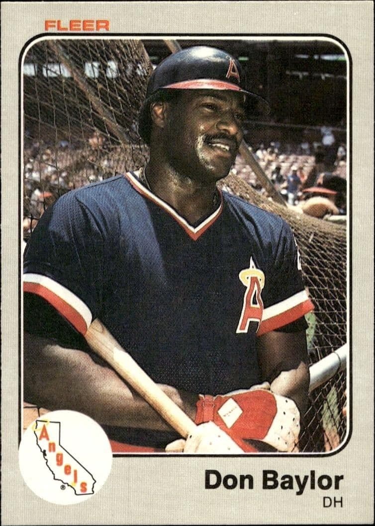 1983 Fleer Don Baylor #77 baseball trading card front