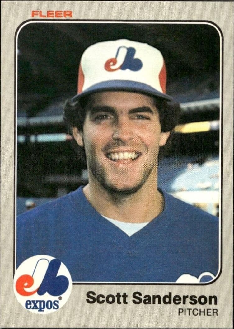 1983 Fleer Scott Sanderson #295 baseball trading card front