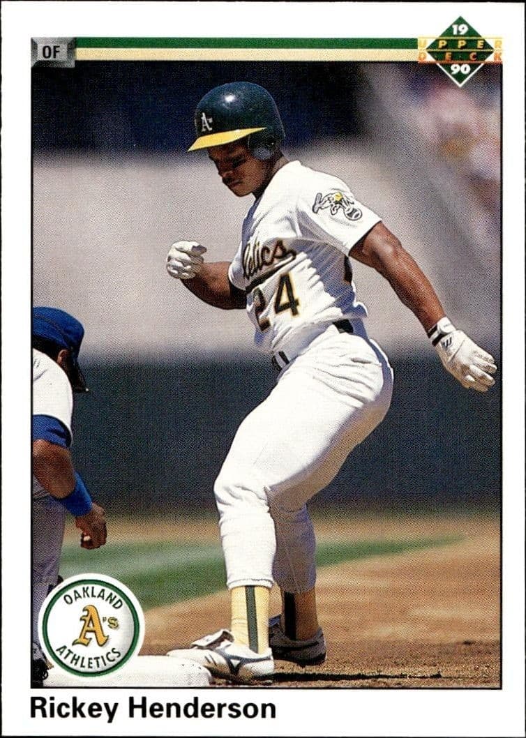 1990 Upper-Deck Low Number Rickey Henderson #334 trading card