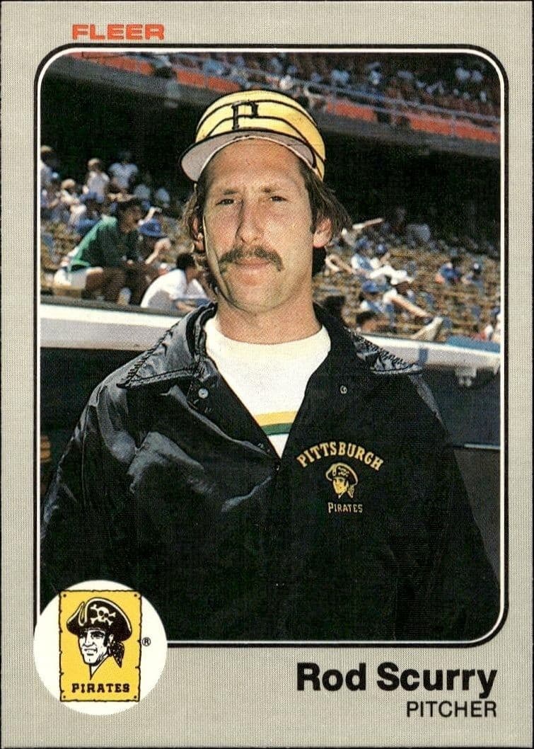 1983 Fleer Rod Scurry #322 trading card