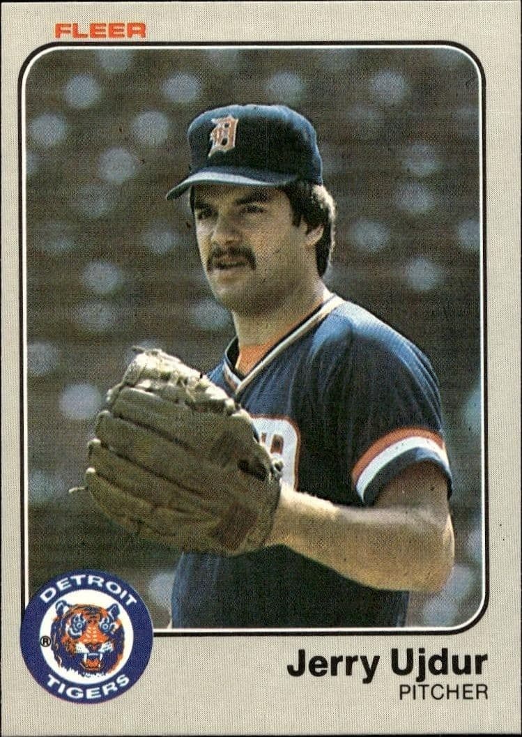 1983 Fleer Jerry Ujdur #346 baseball trading card front