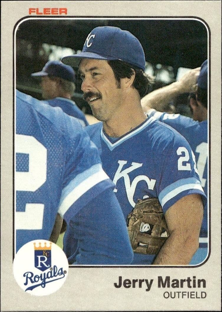 1983 Fleer Jerry Martin #117 trading card
