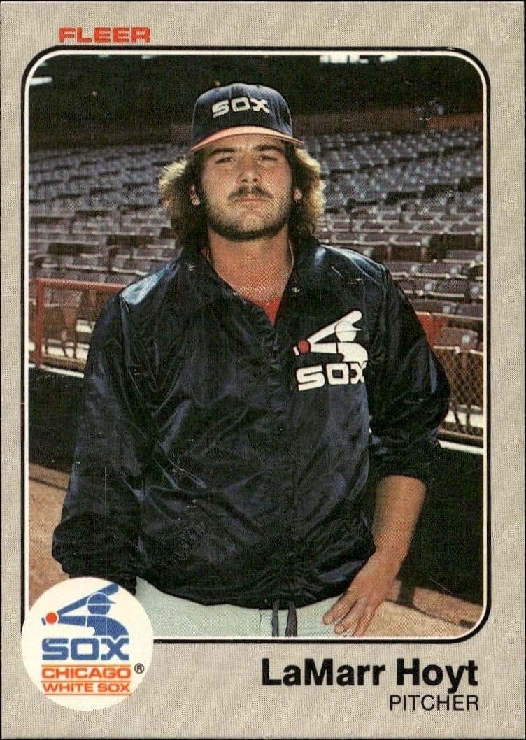 1983 Fleer LaMarr Hoyt #238 baseball trading card front
