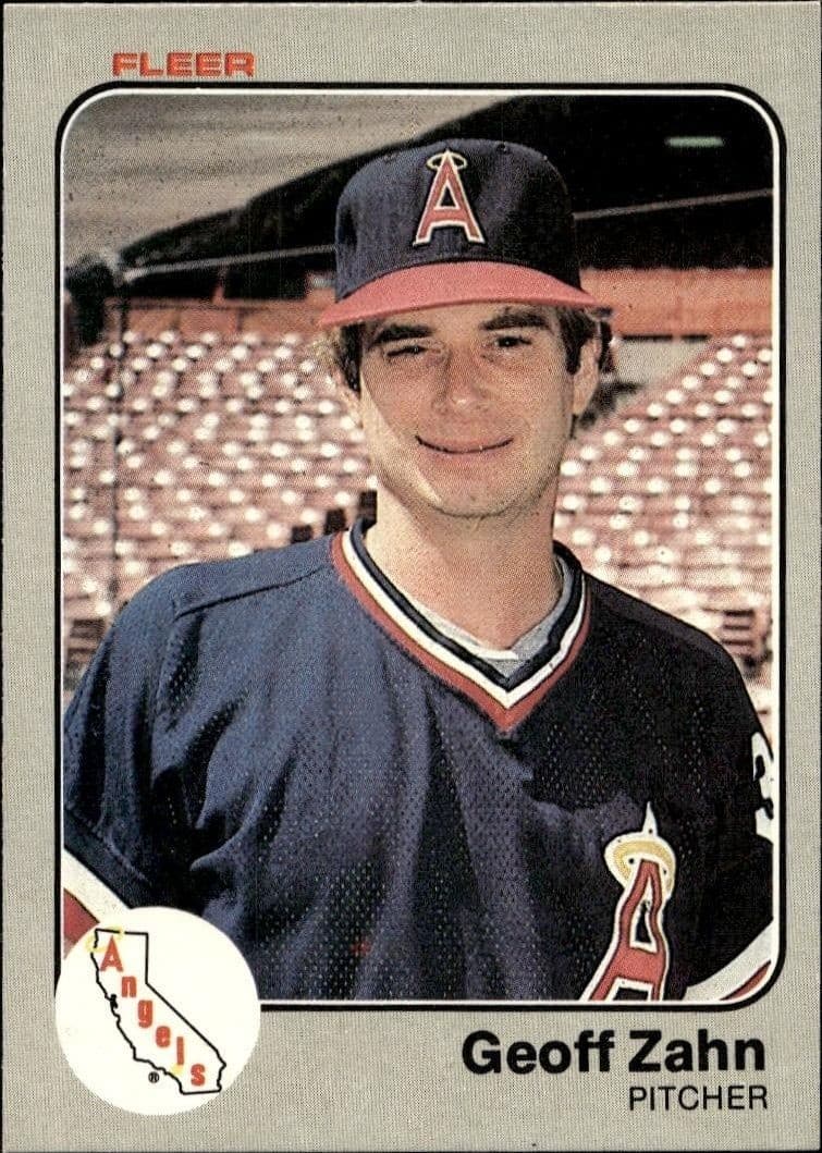 1983 Fleer Geoff Zahn #103 baseball trading card front