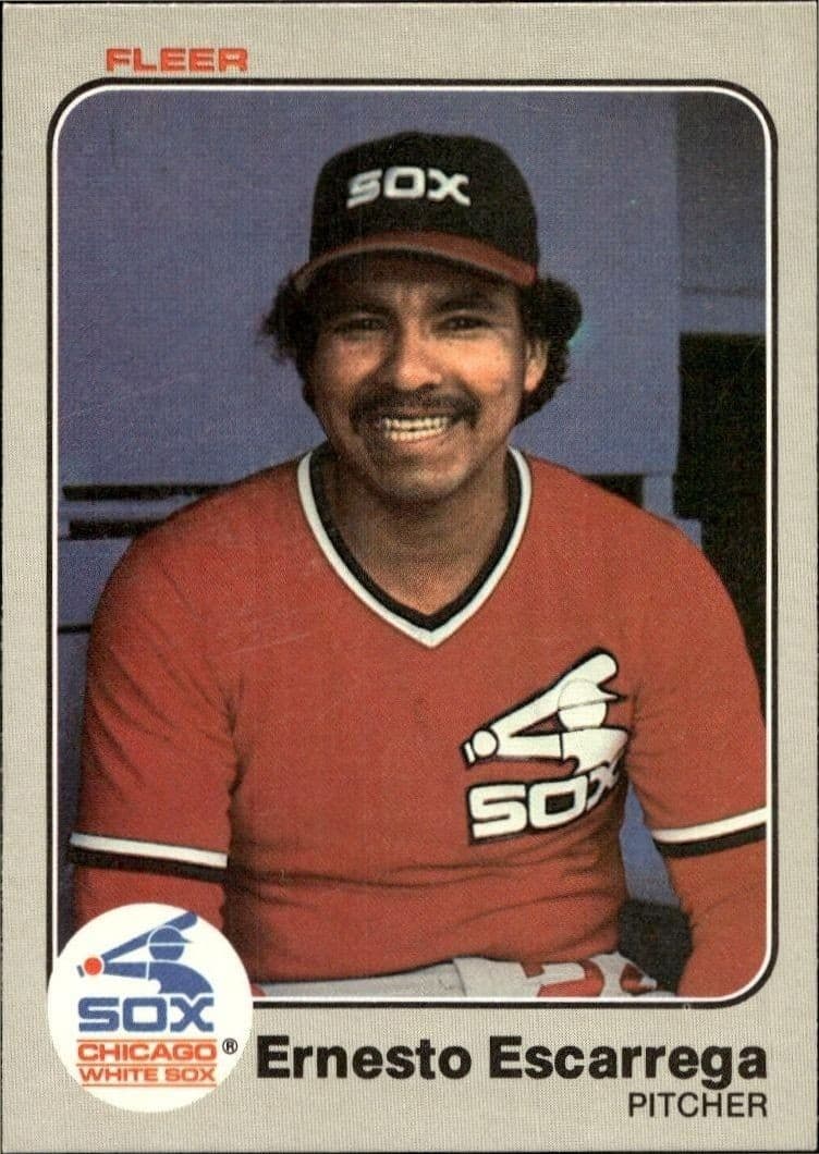 1983 Fleer Ernesto Escarrega #234 baseball trading card front