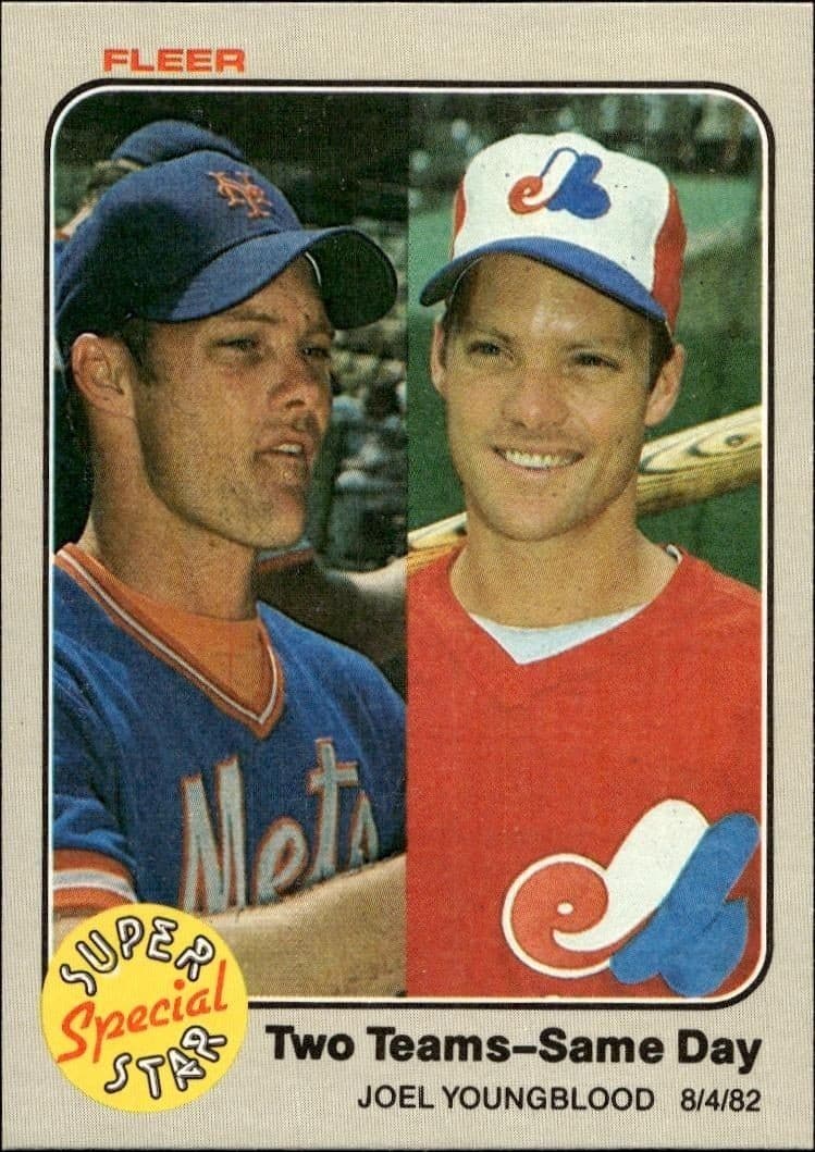 1983 Fleer Joel Youngblood #641 trading card