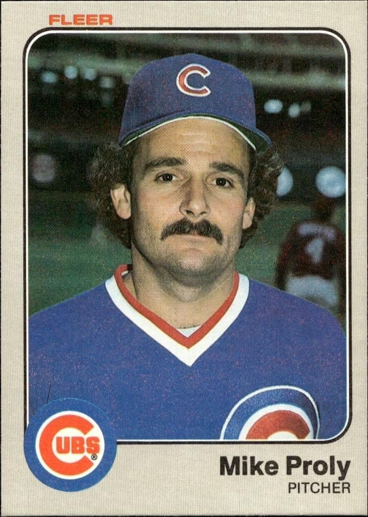 1983 Fleer Mike Proly #505 baseball trading card front