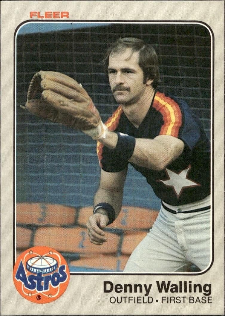 1983 Fleer Denny Walling #469 baseball trading card front