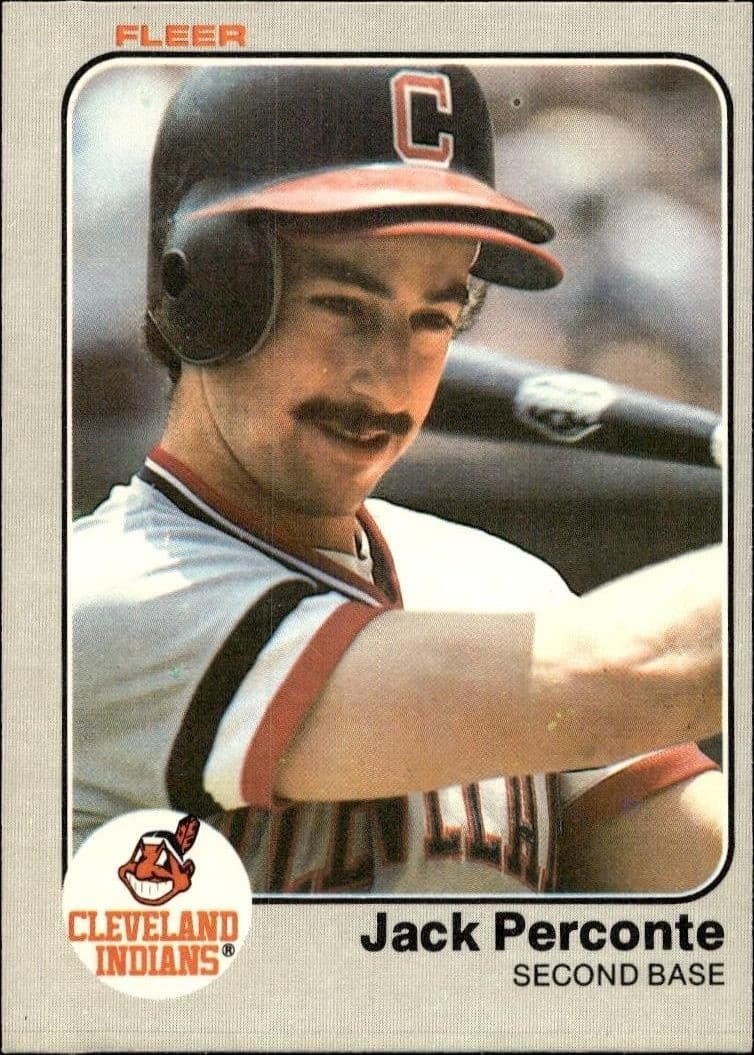 1983 Fleer Jack Perconte #417 baseball trading card front
