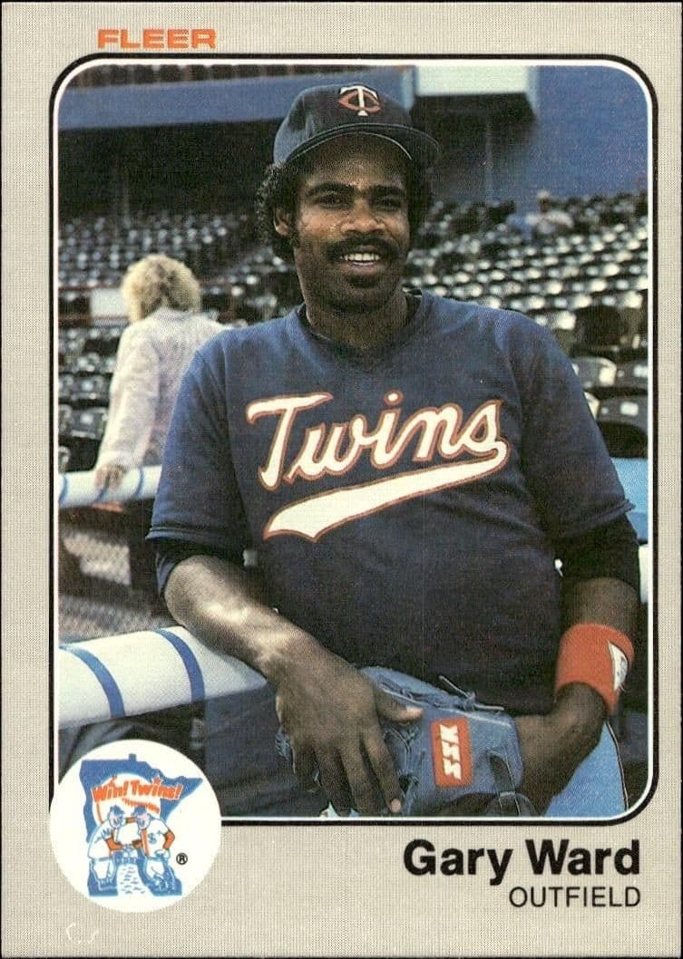1983 Fleer Gary Ward #627 baseball trading card front