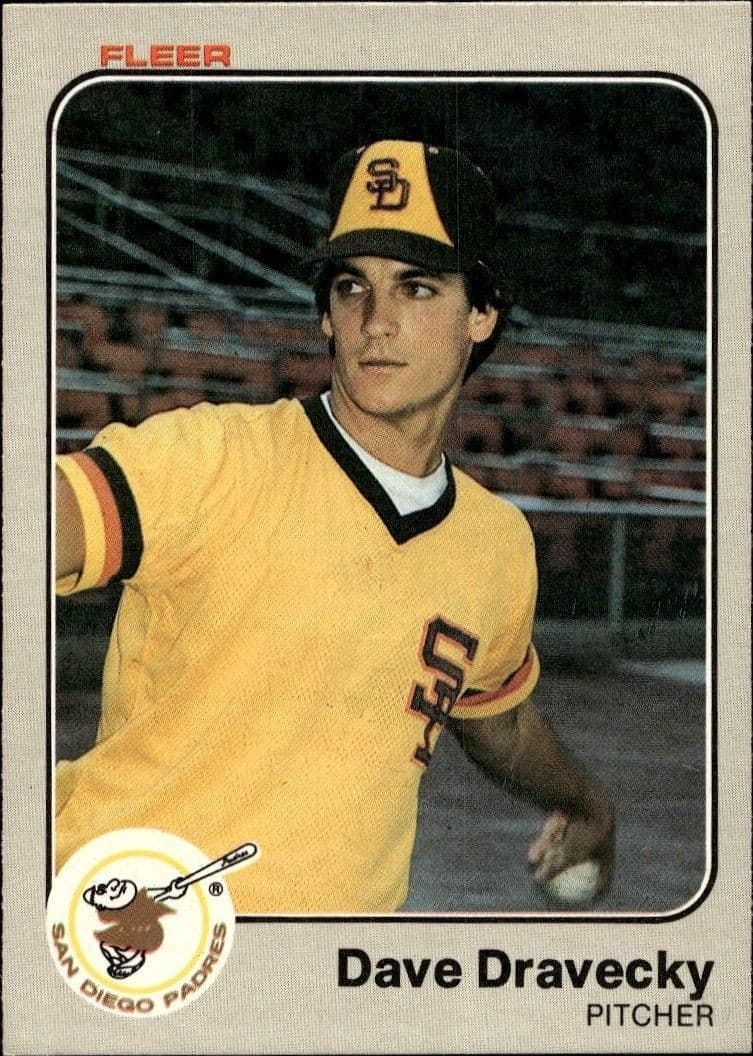 1983 Fleer Dave Dravecky #356 trading card