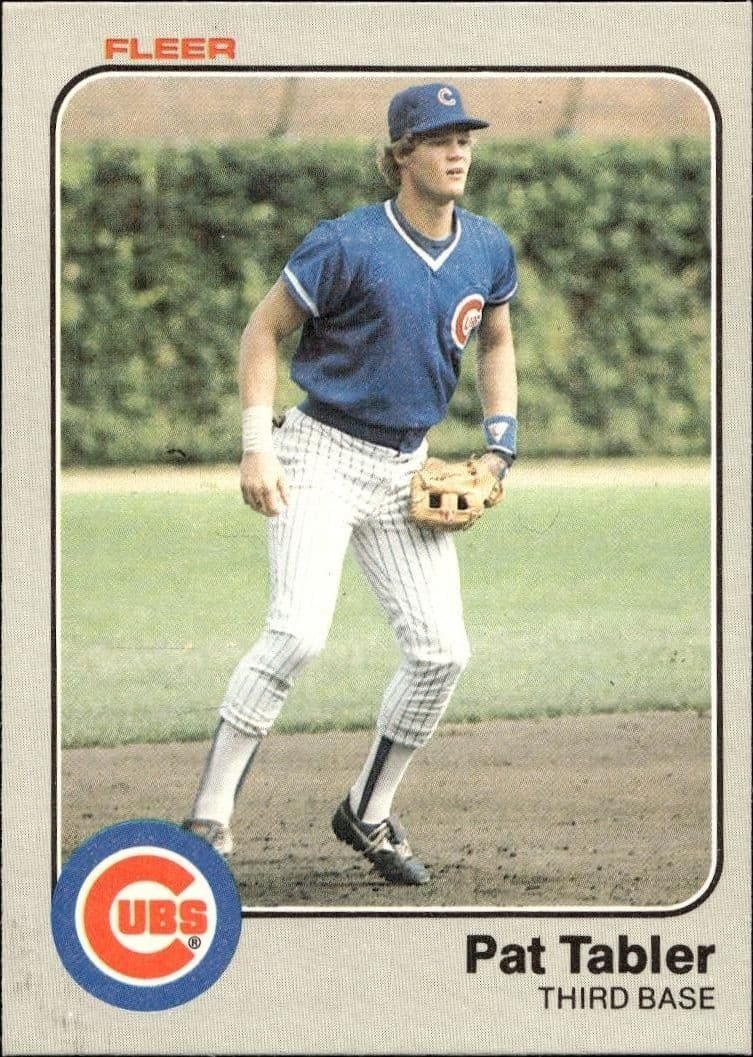 1983 Fleer Pat Tabler #509 baseball trading card front