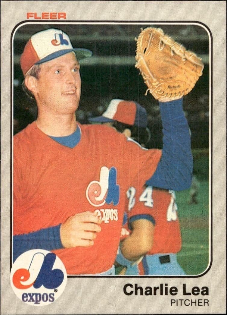 1983 Fleer Charlie Lea #286 trading card