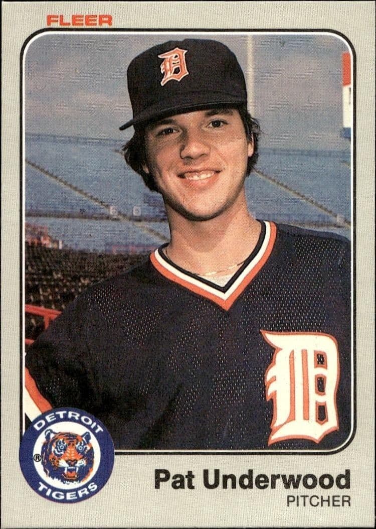 1983 Fleer Pat Underwood #347 baseball trading card front
