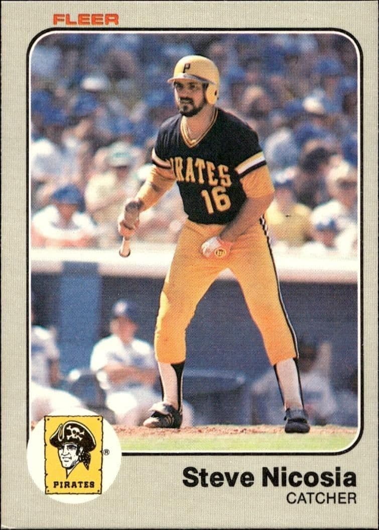 1983 Fleer Steve Nicosia #314 trading card