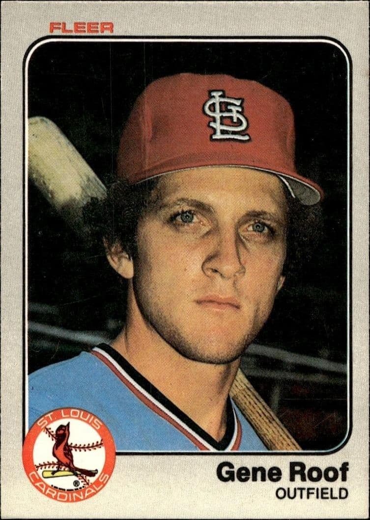 1983 Fleer Gene Roof #20 baseball trading card front