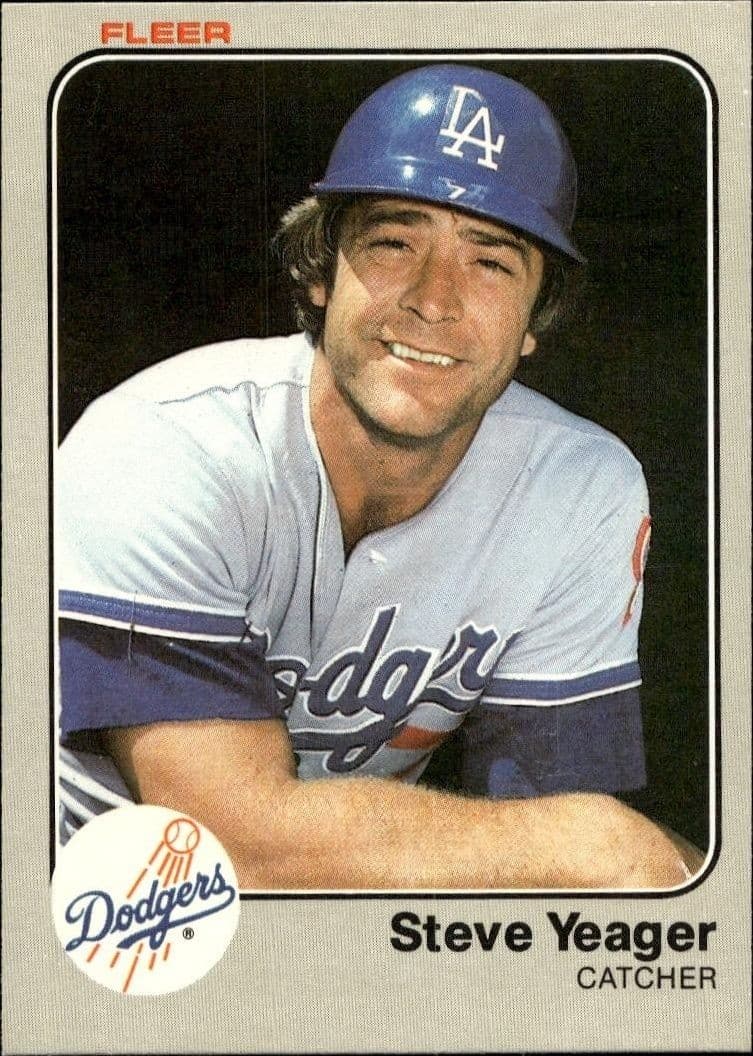 1983 Fleer Steve Yeager #227 trading card