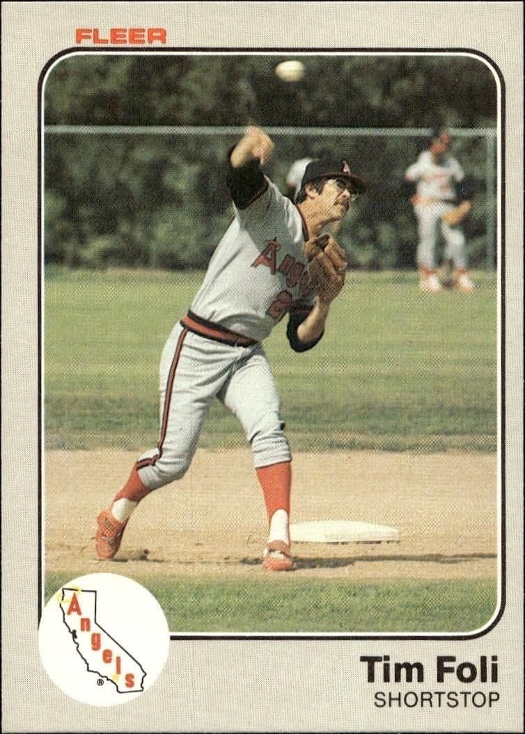 1983 Fleer Tim Foli #88 trading card