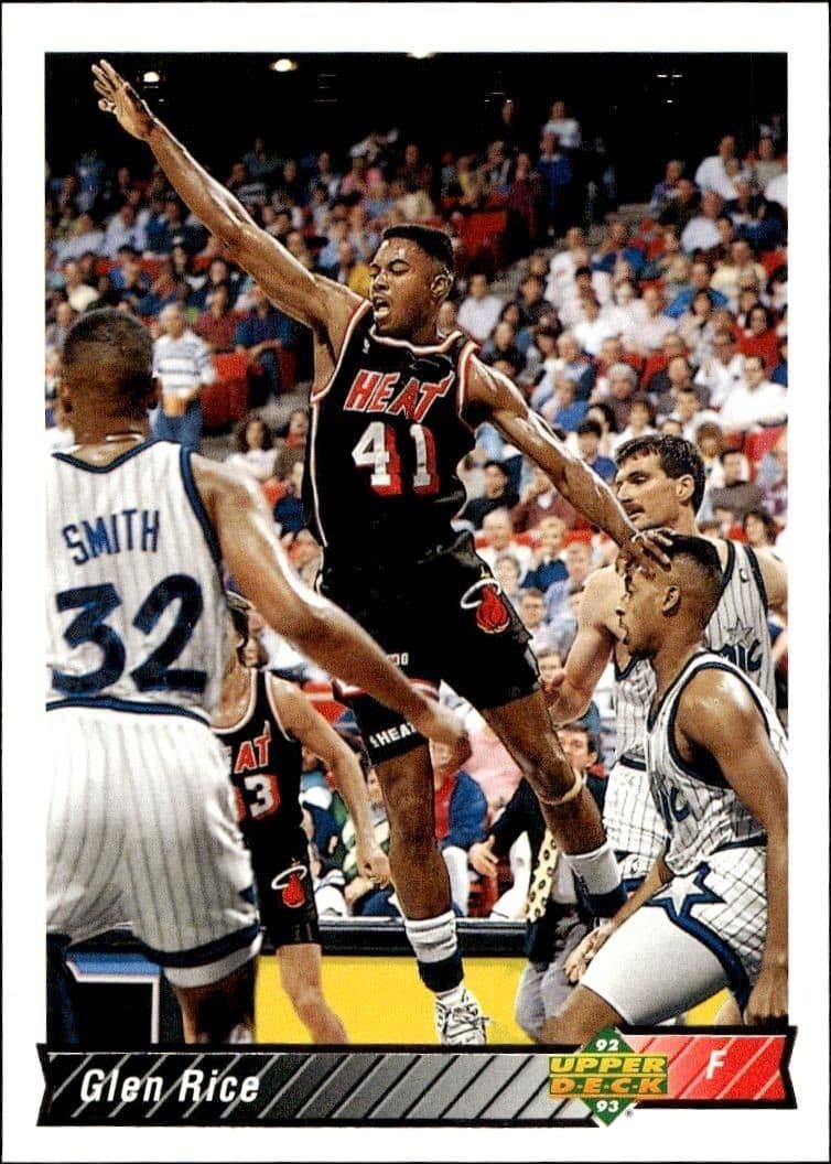 1992-93 Upper-Deck Glen Rice #126 trading card
