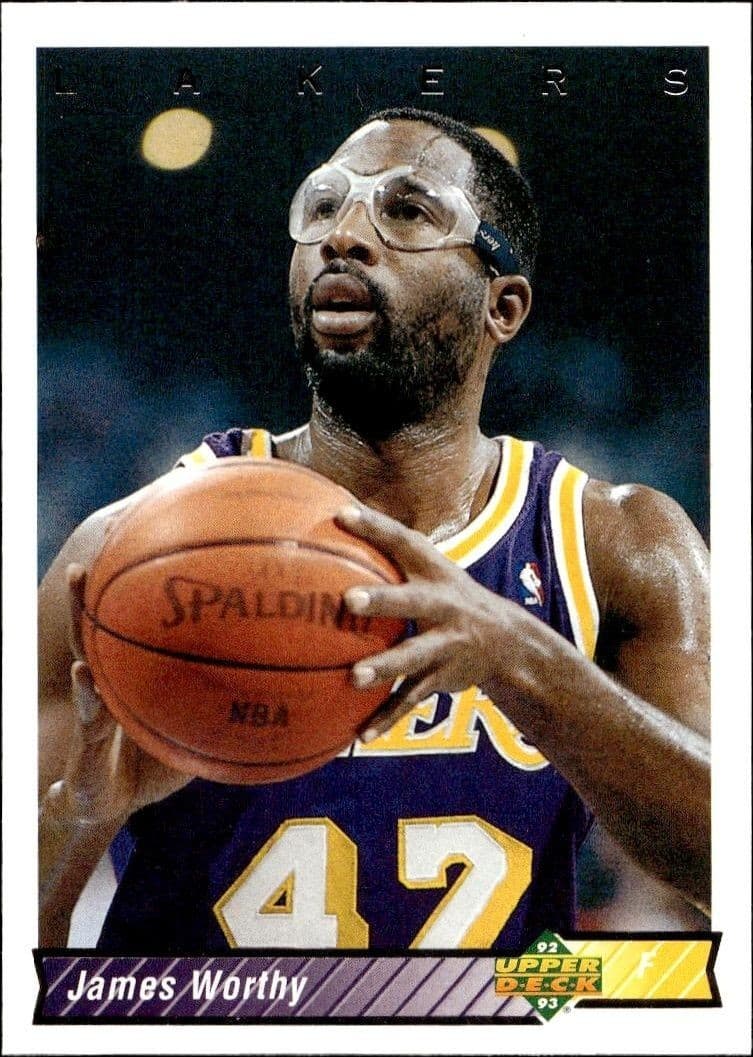 1992 Upper Deck James Worthy #156 basketball trading card front