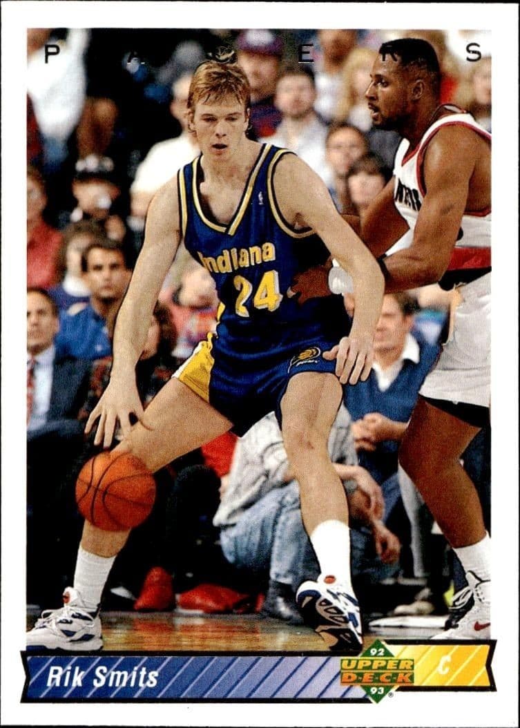 1992 Upper Deck Rik Smits #91 basketball trading card front