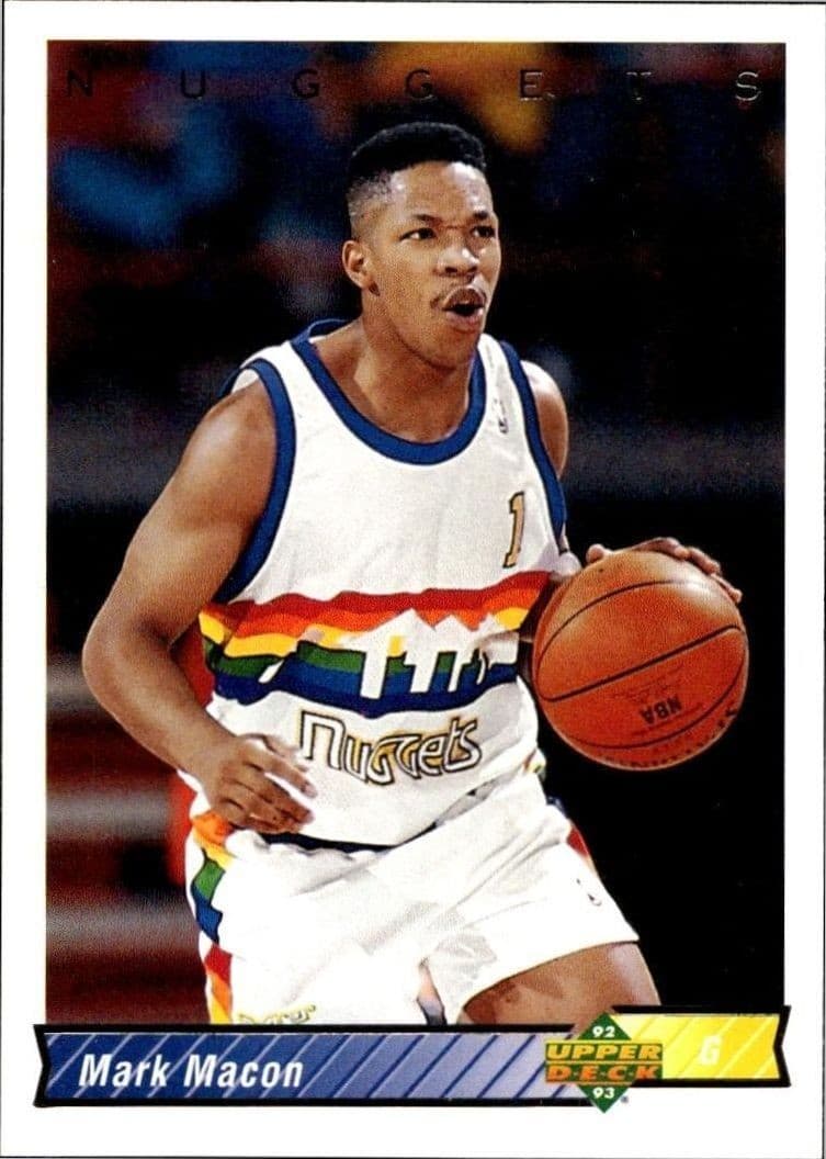 1992-93 Upper-Deck Mark Macon #191 trading card