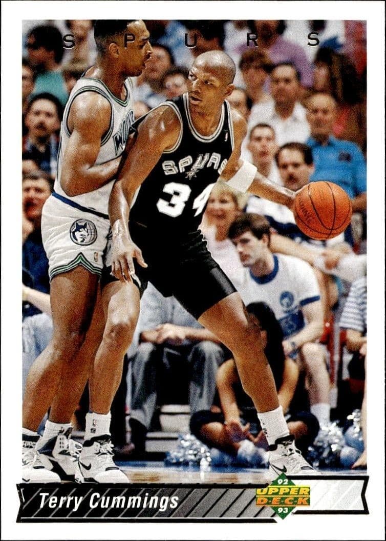 1992 Upper Deck Terry Cummings #168 basketball trading card front