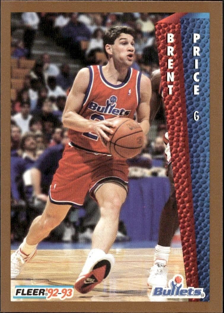 1992 Fleer Brent Price #442 basketball trading card front