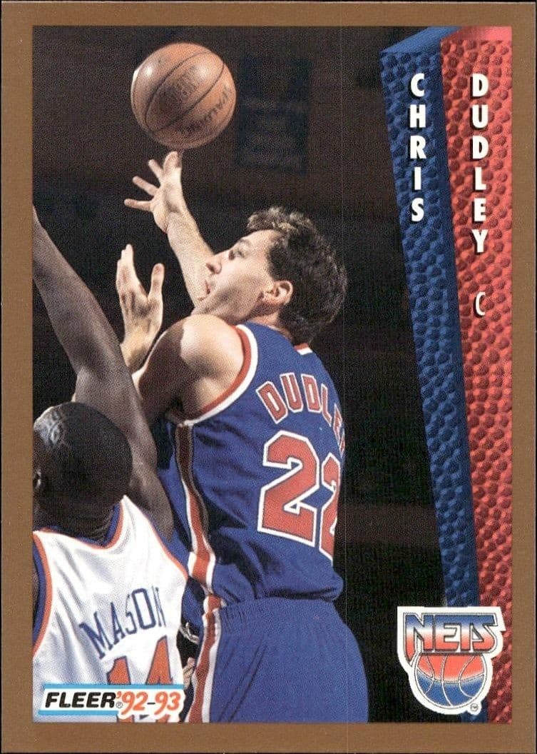 1992-93 Fleer Chris Dudley #387 trading card
