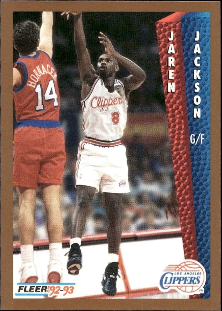 1992 Fleer Jaren Jackson #355 basketball trading card front