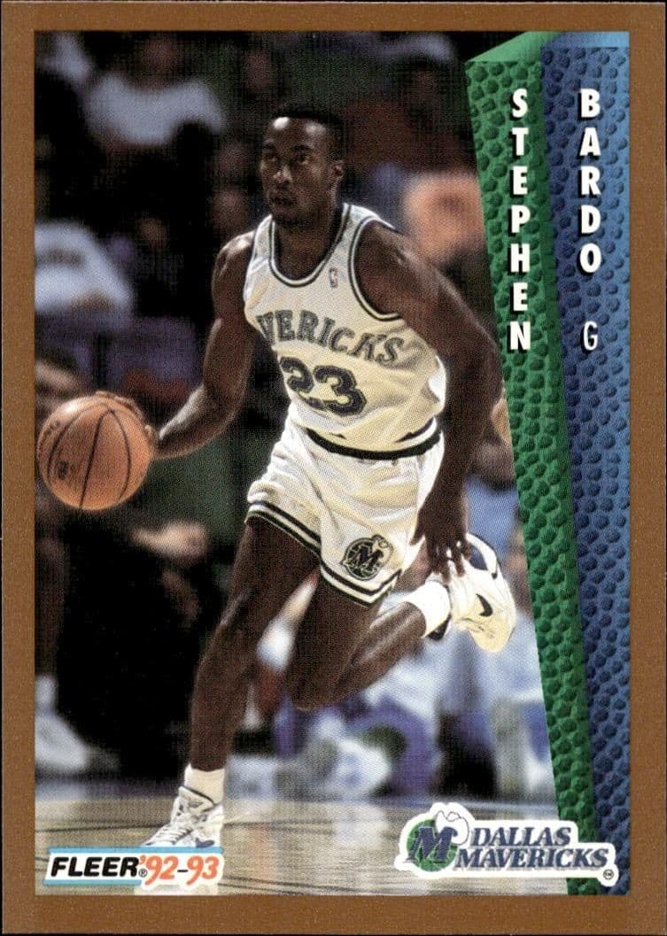 1992 Fleer Steve Bardo #321 basketball trading card front