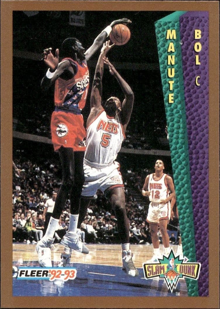 1992 Fleer Manute Bol #285 basketball trading card front
