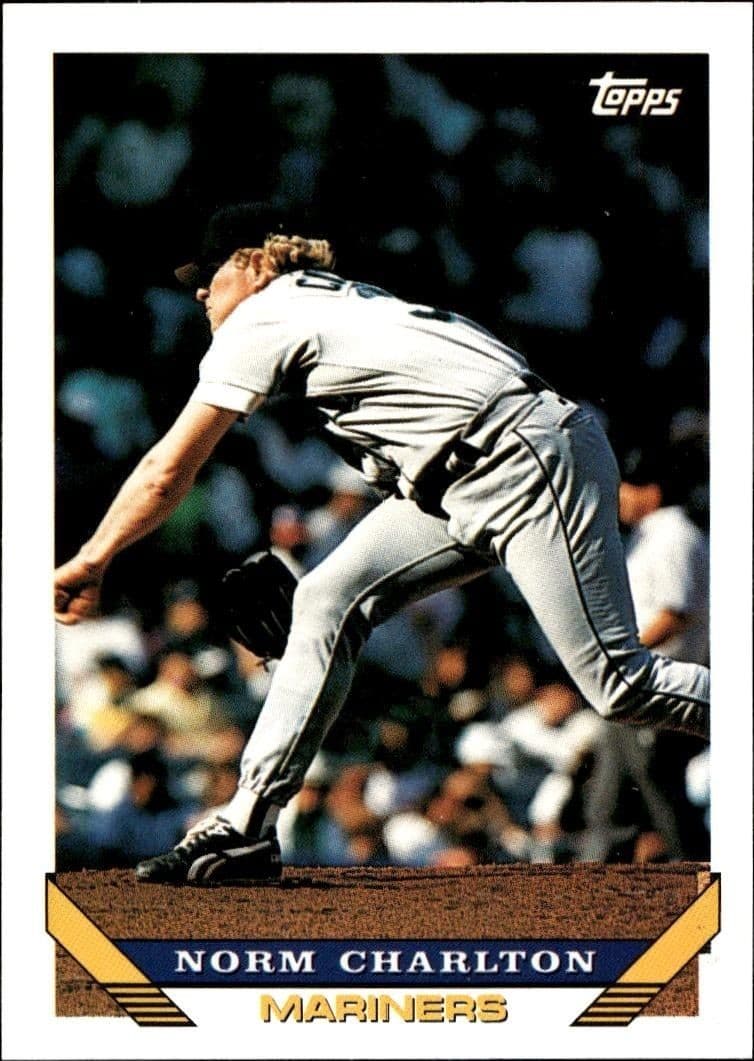 1993 Topps Traded Norm Charlton #123T trading card