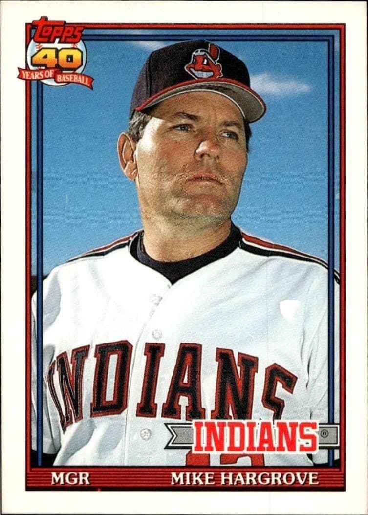 1991 Topps Traded Mike Hargrove #52T baseball trading card front