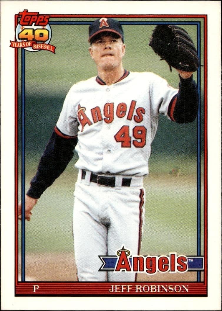 1991 Topps Traded Jeff Robinson #99T trading card