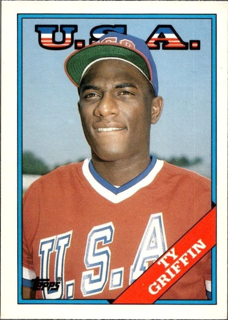 1988 Topps Traded Ty Griffin #44T trading card