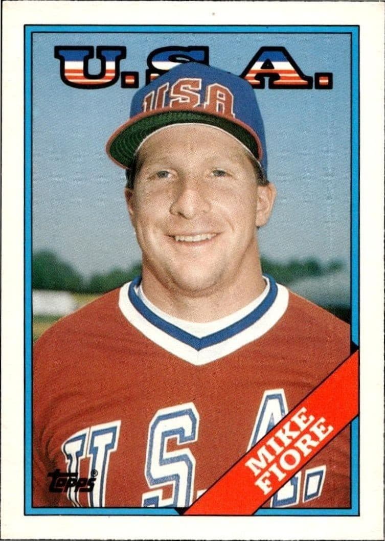 1988 Topps Traded Mike Fiore #38T baseball trading card front