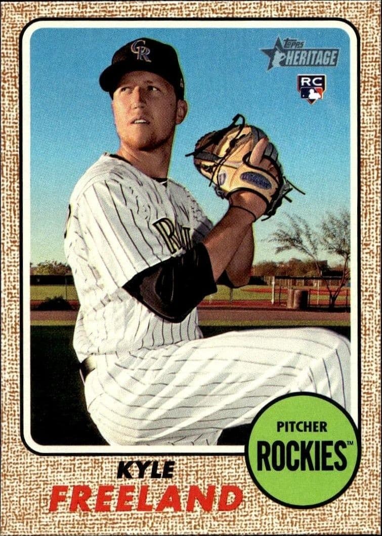 2017 Topps Heritage High Number Kyle Freeland #666 trading card