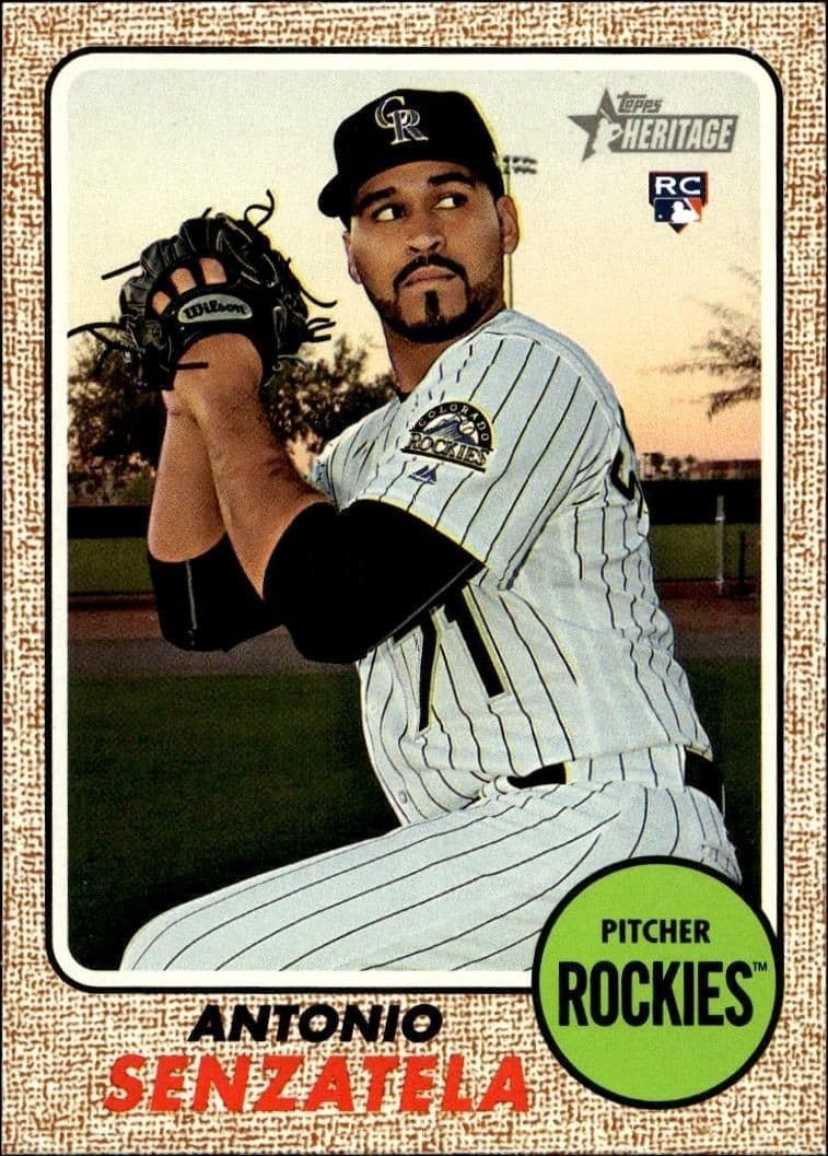 2017 Topps Heritage High Number Antonio Senzatela #523 trading card