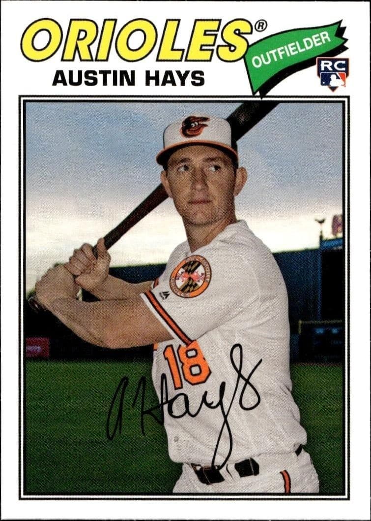 2018 Topps Archives Austin Hays #186 trading card