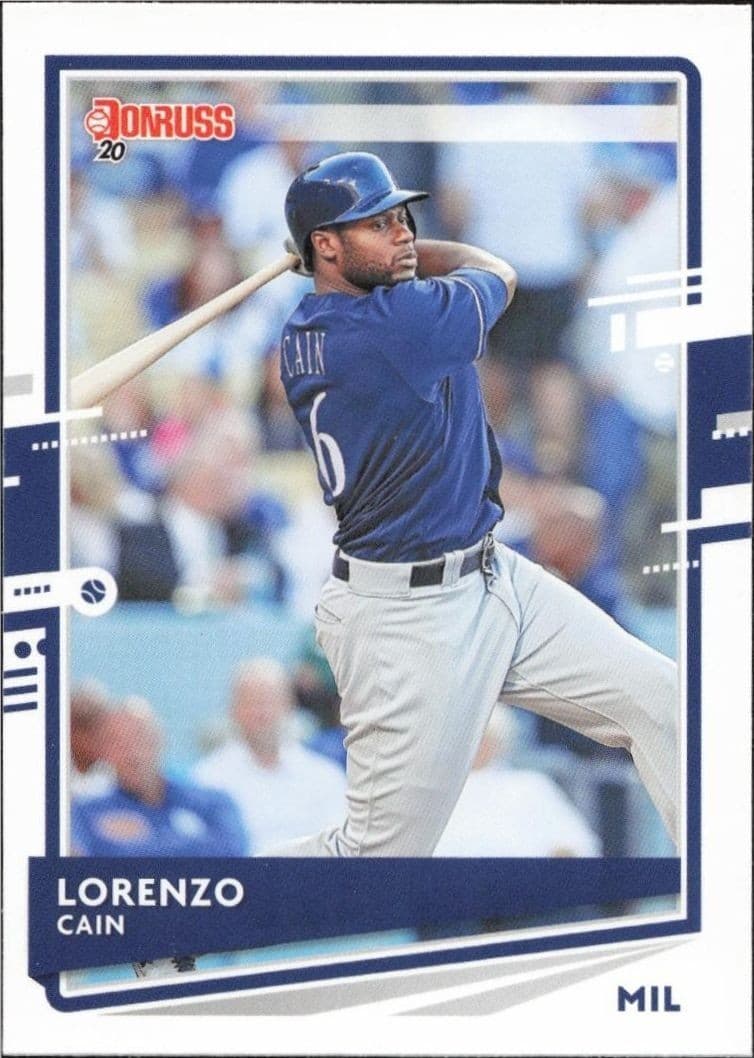 2020 Panini Donruss Lorenzo Cain #80 trading card